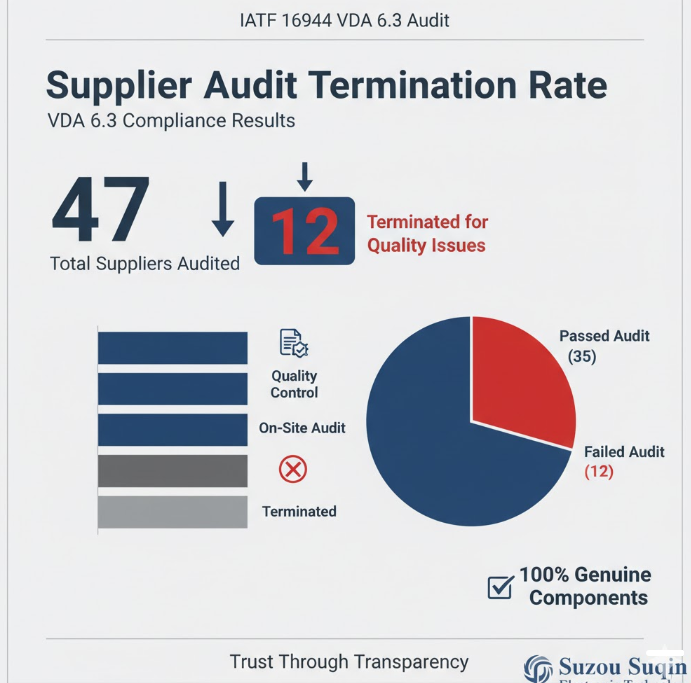 Supplier Audit Termination Rate Chart