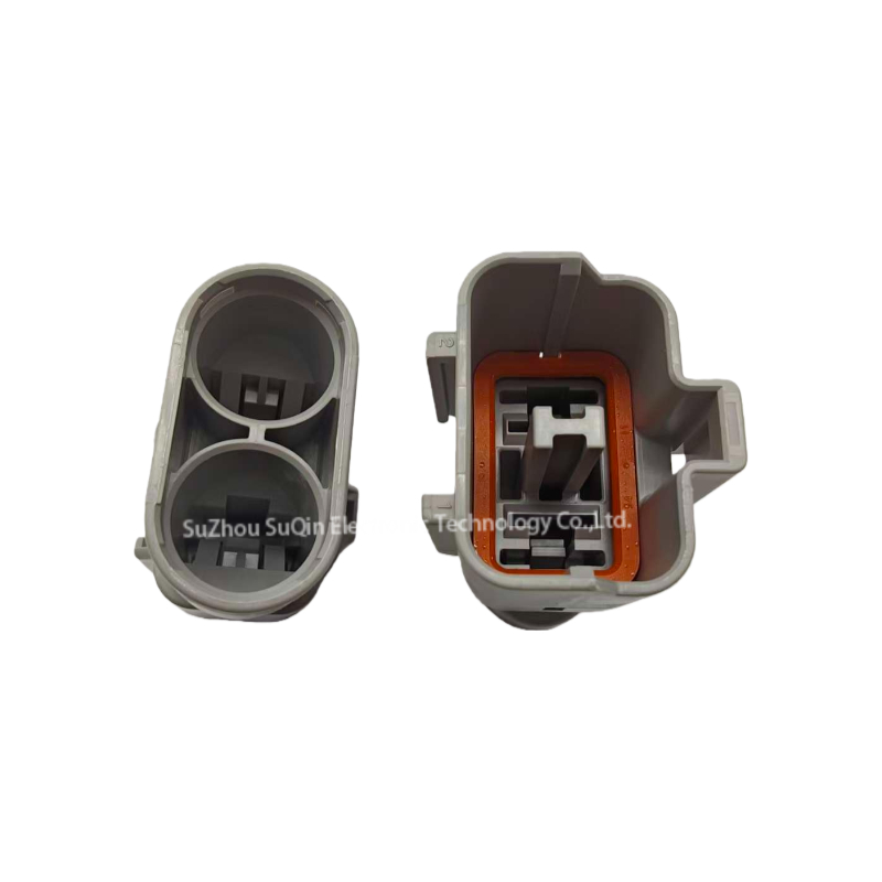 Mating interface of Yazaki 58 Y-Type male housing illustrating the locking mechanism and large current design.